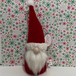 Festive Red Santa Gnome Plush Decor